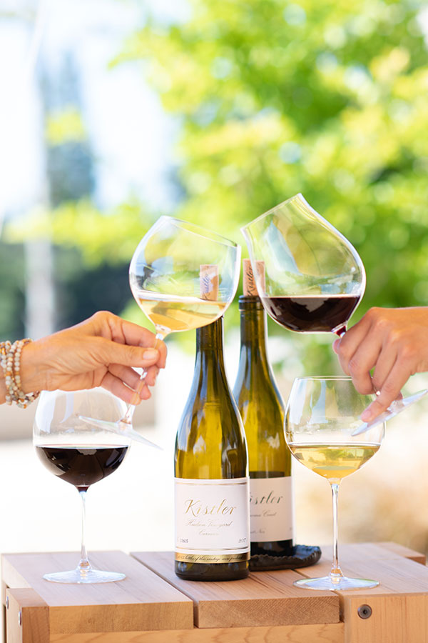 Glasses of Chardonnay
